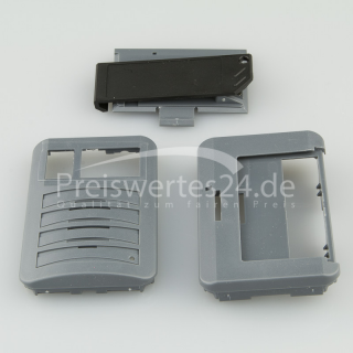 Gehäuse 3.teilig Rückseite Vorderseite Clip Grau für Melder Hurricane Quattro RE429 M 96 98 XL XLS
