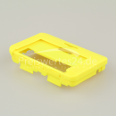 Gehäuse 3.teilig Rückseite Vorderseite Clip Gelb für Melder Hurricane Quattro RE429 M 96 98 XL XLS