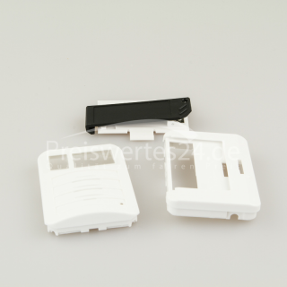 Gehäuse 3.teilig Rückseite Vorderseite Clip Weiss für Melder Hurricane Quattro RE429 M 96 98 XL XLS